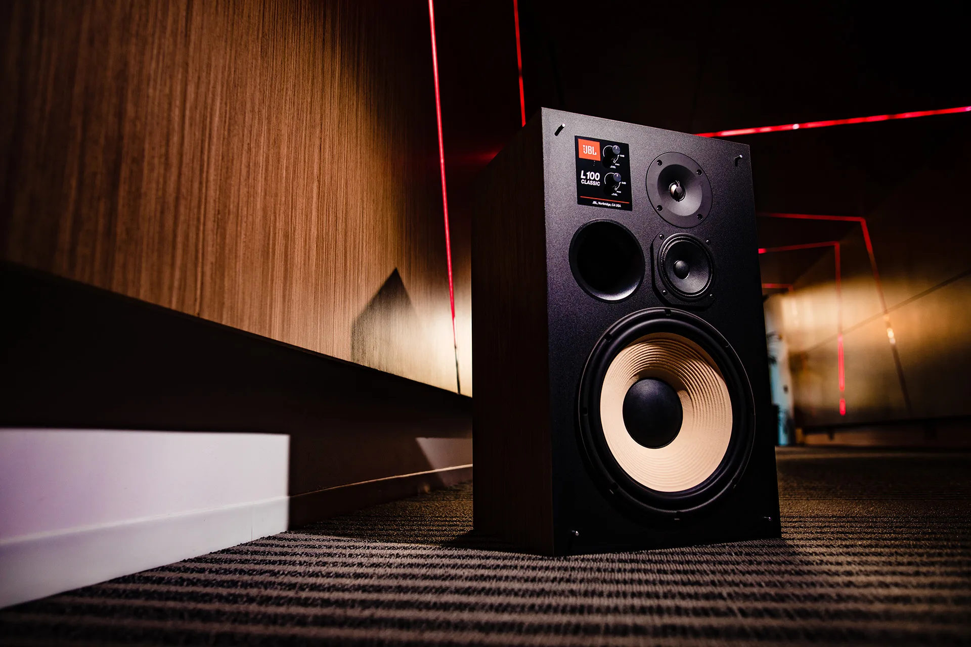JBL L100MKII Orange (la paire) Enceintes colonne