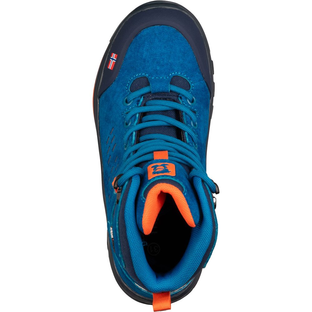 Trollkids Trollsteinen Hiker Mid XT Wanderschuhe Kinder atlantic blue