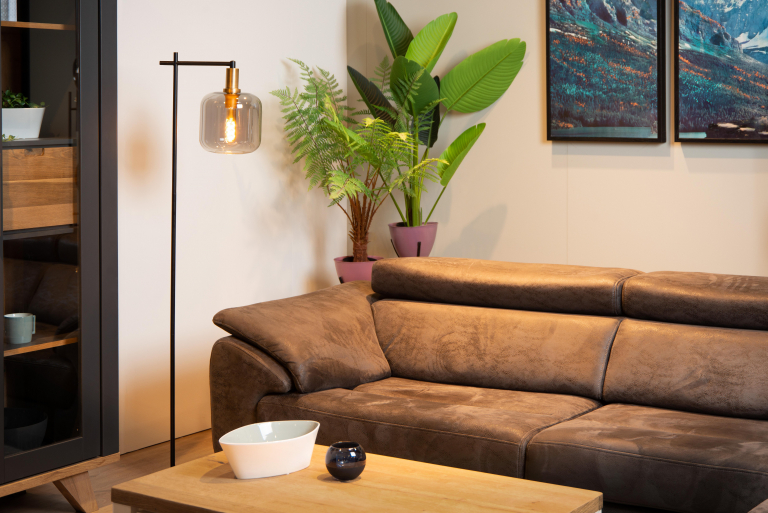 Lucide Joanet vloerlamp fumé