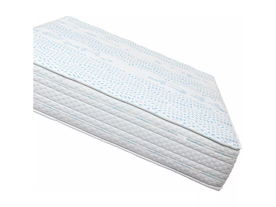 Matelas NILA King Size, réversible en mousse mémoire de forme, ferme, indépendance du couchage, avec face été/hiver - 180 x 200 x 24cm