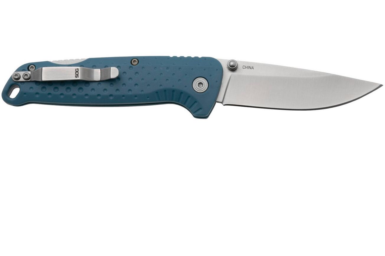 SOG Adventurer LB 13-11-03-43, Satin 5CR15MOV, Nordic Blue GRN zakmes