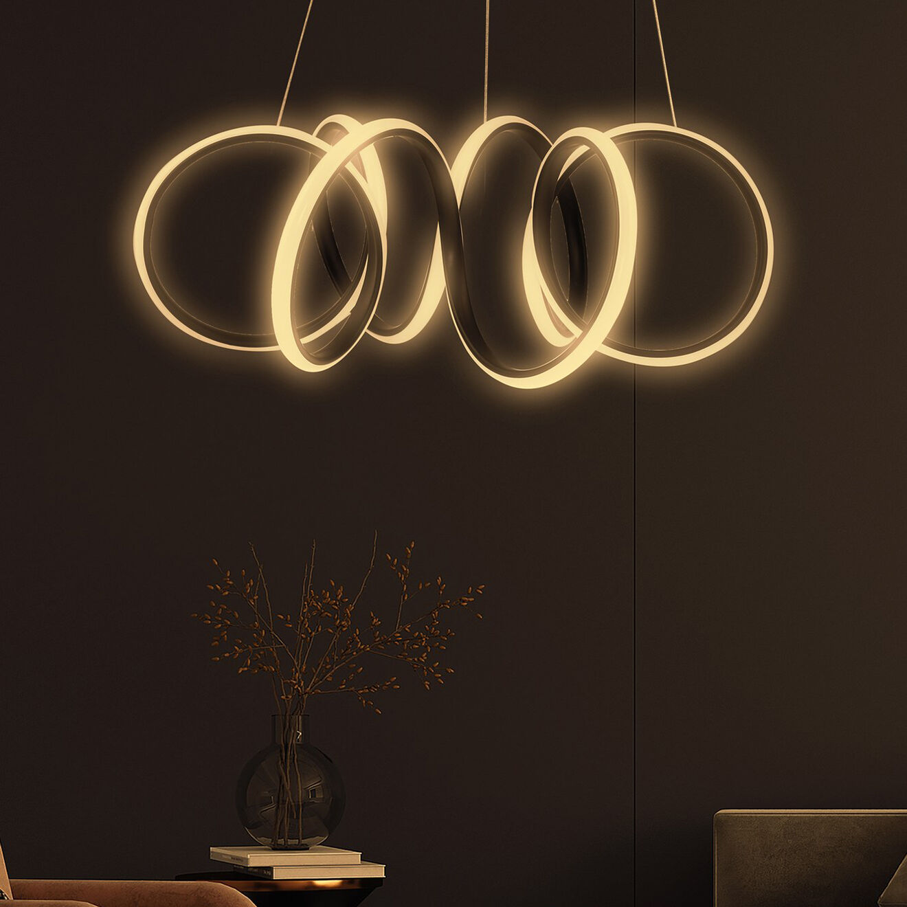 Sheen Lustre Earendel noir - 55x55x20 cm