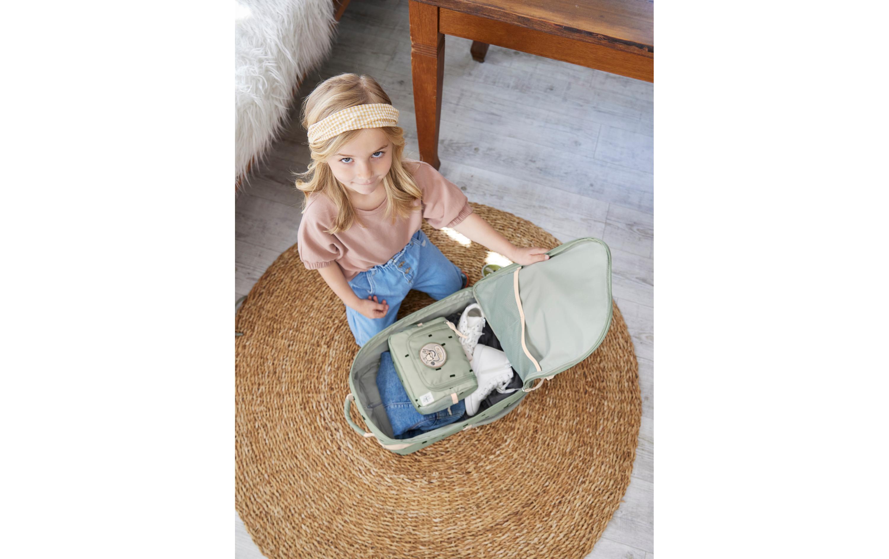 Tasche Mini Waschbeutel Happy Prints Light OliveWasserabweisendes Necessaire für Kinder