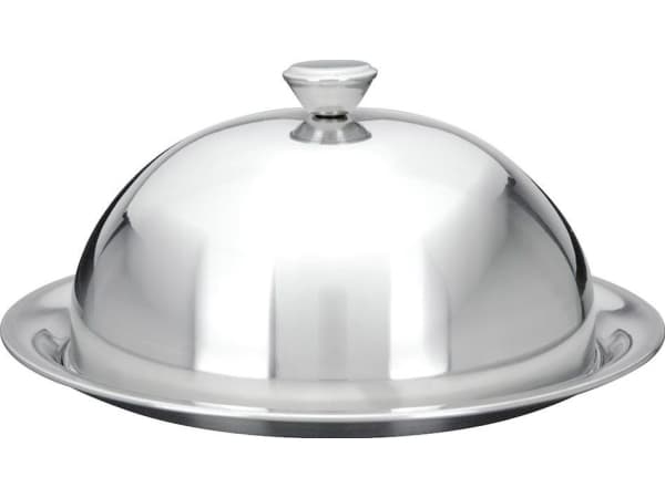 Excellent Houseware Serveringsbrett i stål med lampeskjerm, universalplate 20 cm
