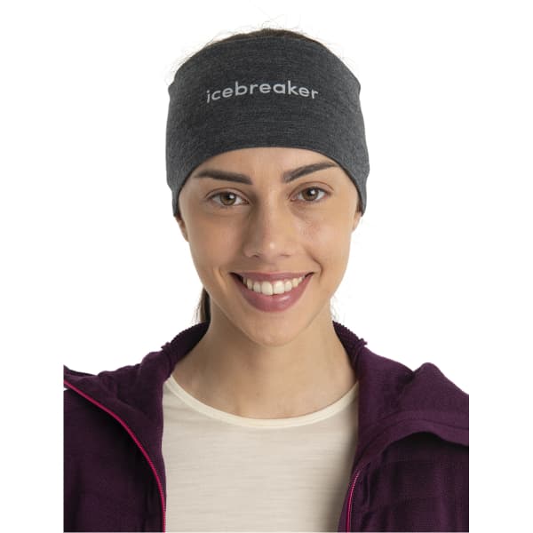 Bandeau cache cou randonnée ICEBREAKER HEADBAND JET U MER 200 OASIS JET HTHR