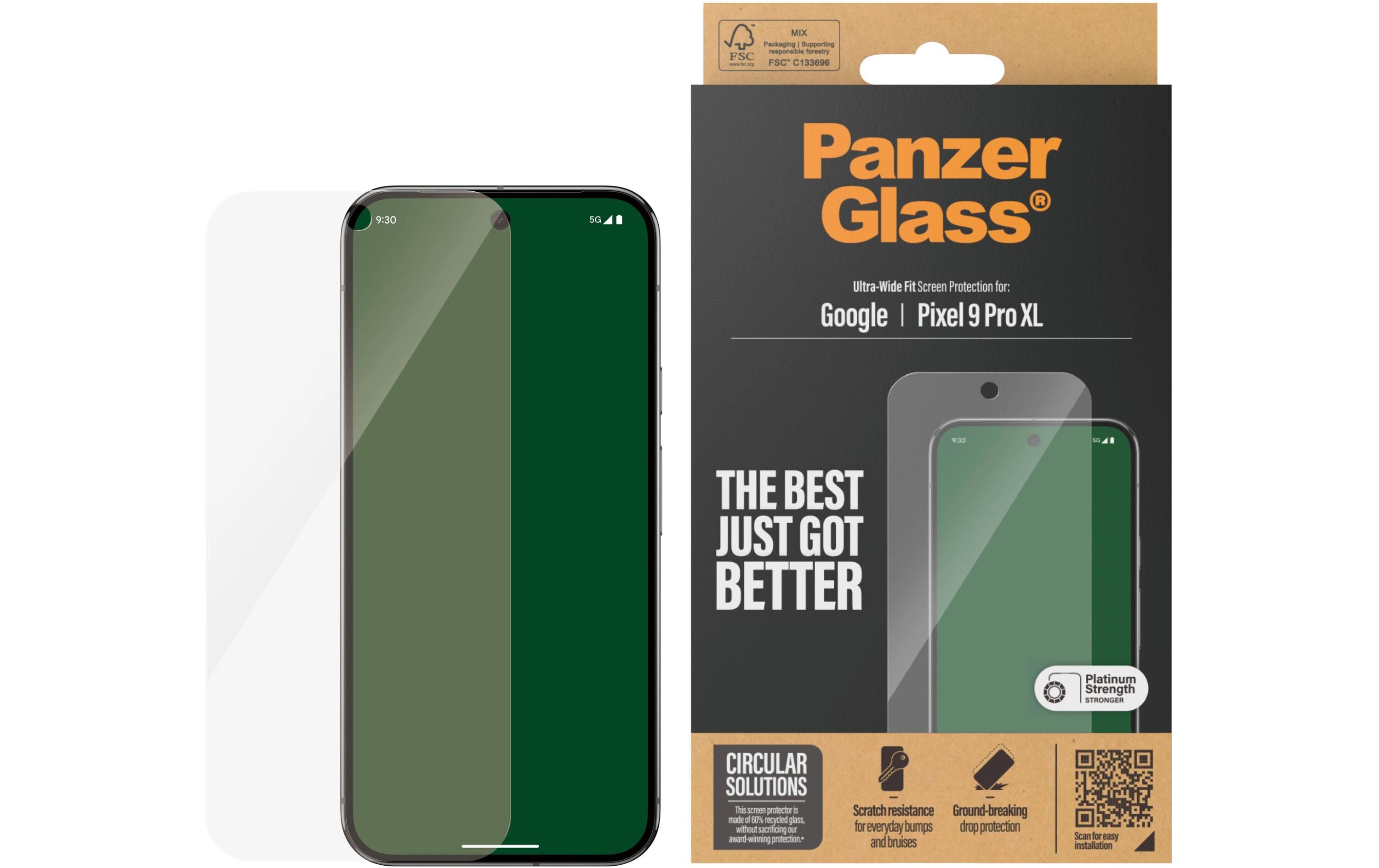 Displayschutz Ultra Wide Fit Pixel 9 Pro XLDisplay-Schutzfolie für das Google Pixel 9 Pro XL