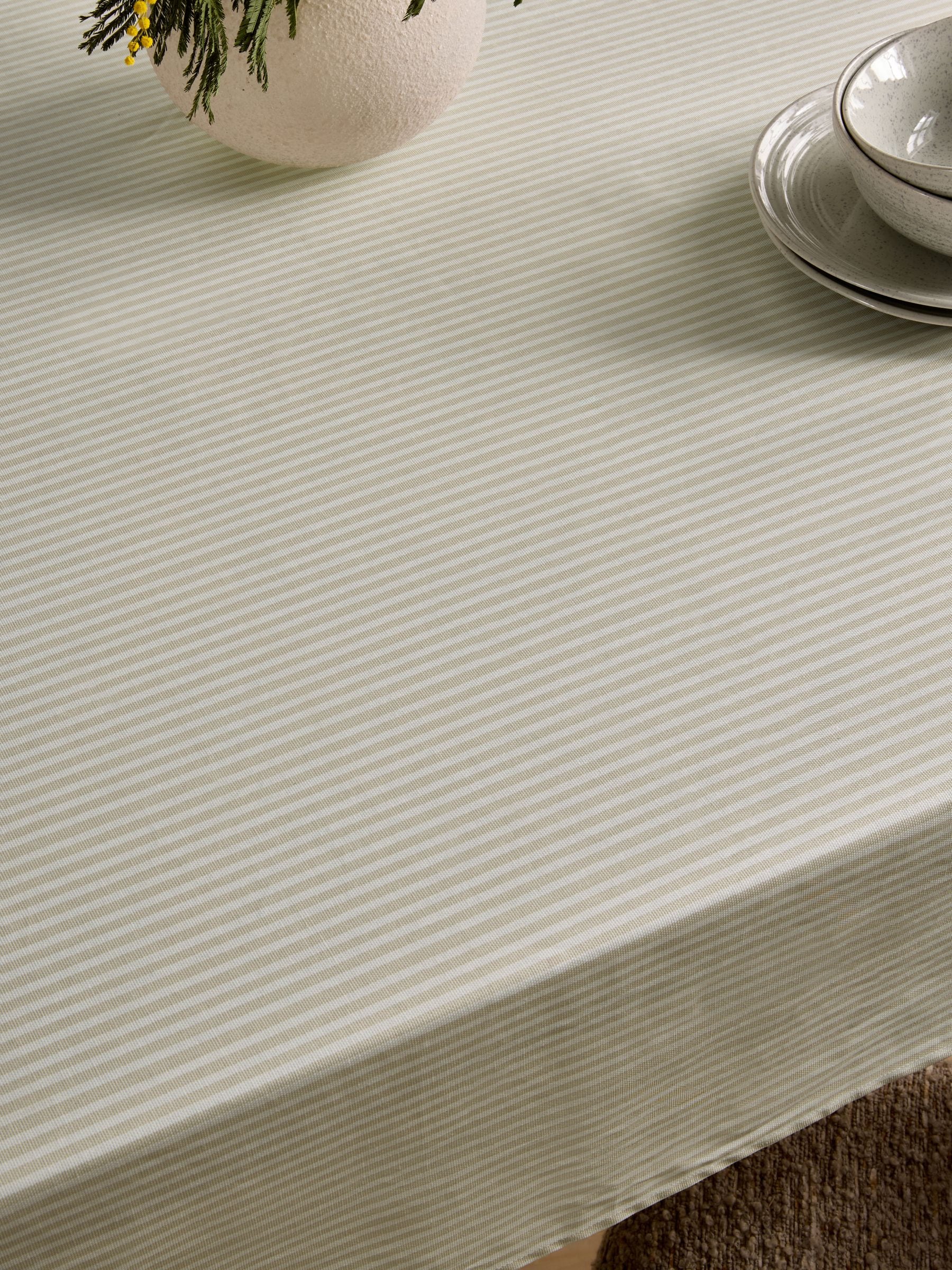 Stripe Wipe Clean Tablecloth
