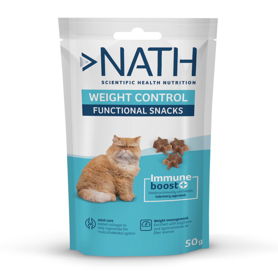 Petiscos Nath para Controle de Peso de Gatos