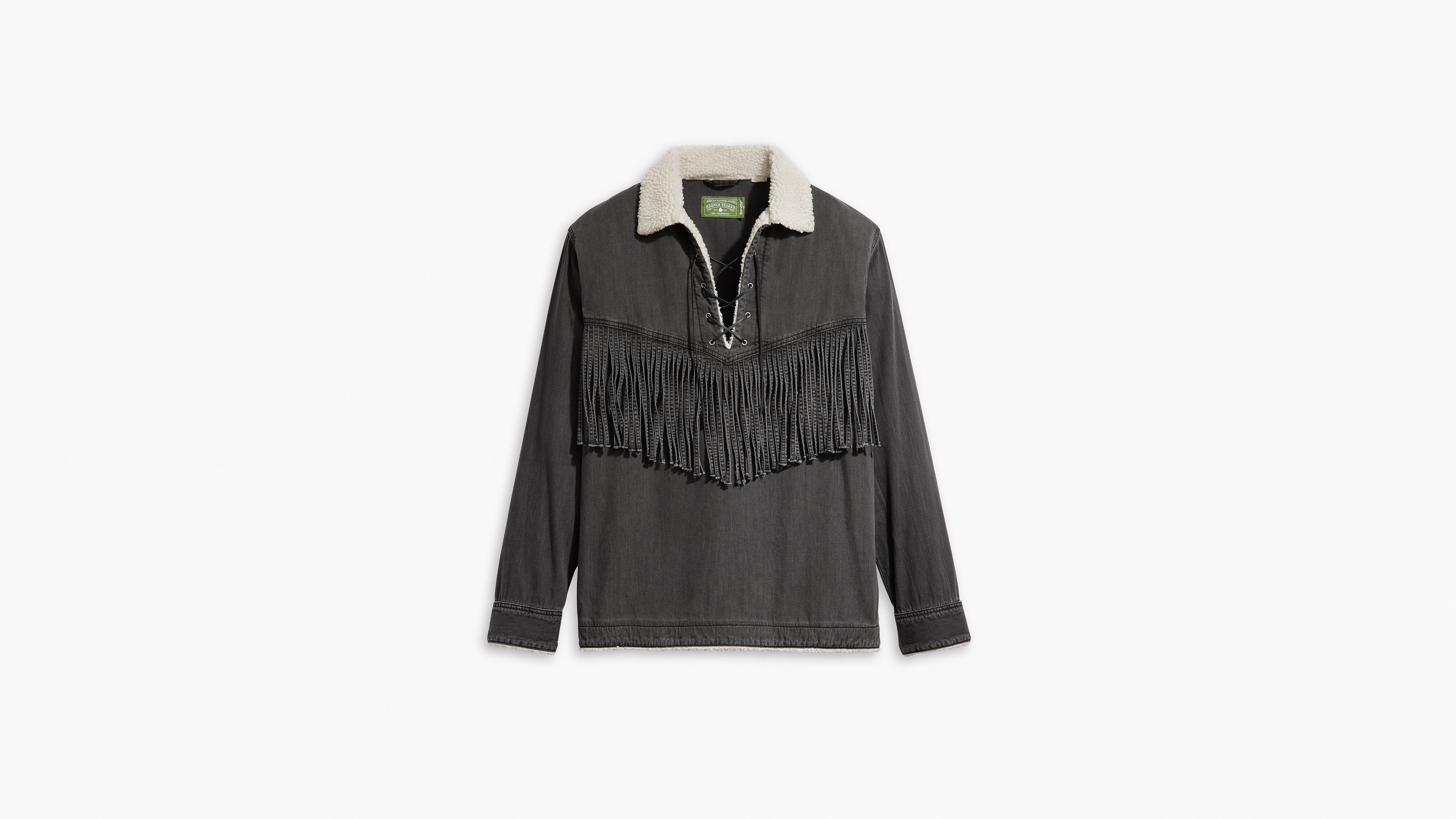 Chemise Western Cowboy Levi's® x Denim Tears - Worn-in Black - Bleu
