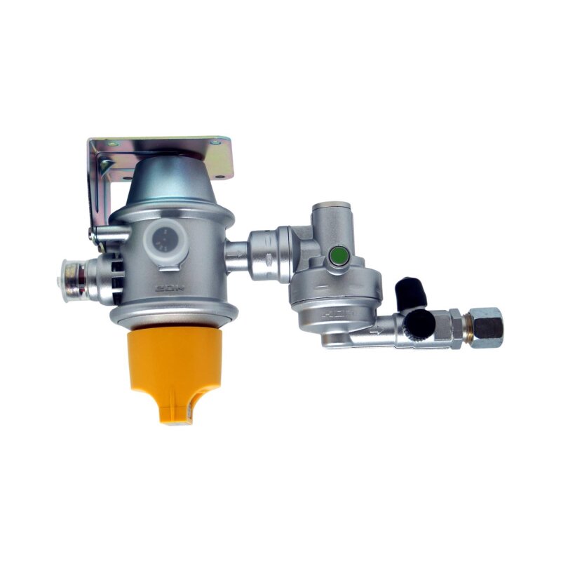 GOK Gasdruckregler Caramatic DriveTwo CS 30 mbar 1,5 kg/h  2 x G.13 -> Rohrverschraubung 10mm  8mm