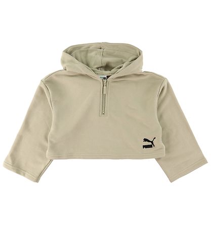 Puma Kapuzenpullover - Cropped - Grün