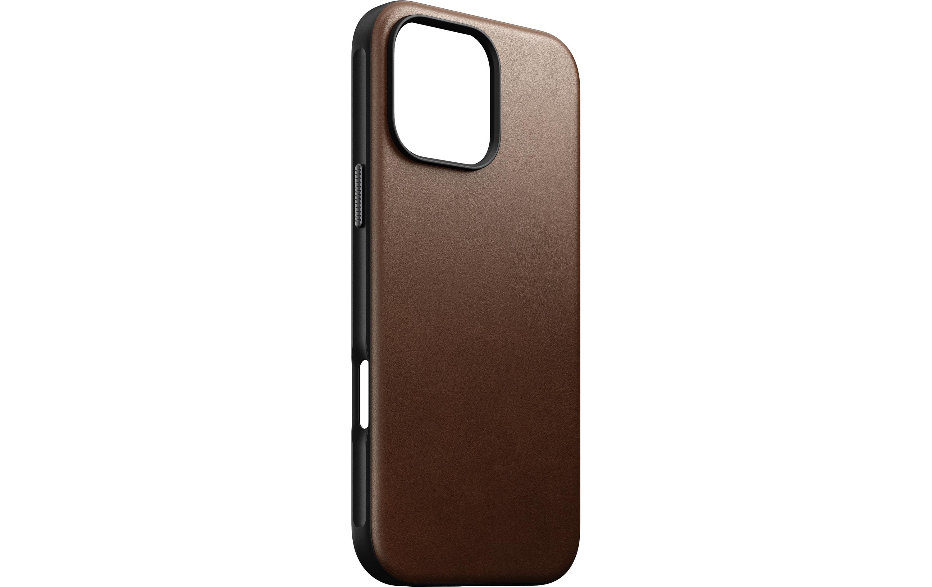 Back Cover Modern Leather iPhone 16 Pro Max BraunModerne Schutzhülle aus Leder für das Apple iPhone 16 Pro Max