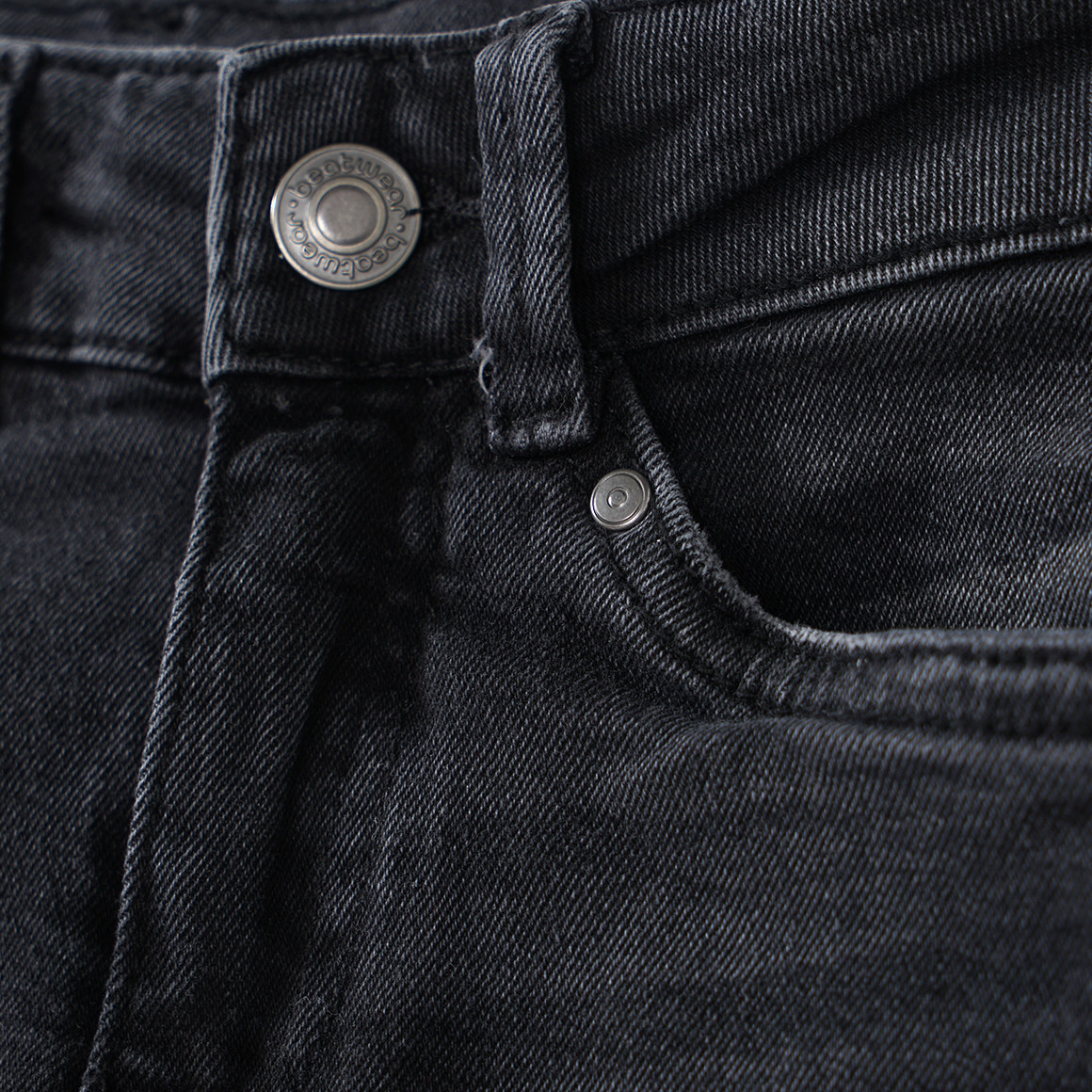 Beatwear Jungen Slim-Jeans mit verstellbarem Bund dunkelgrau