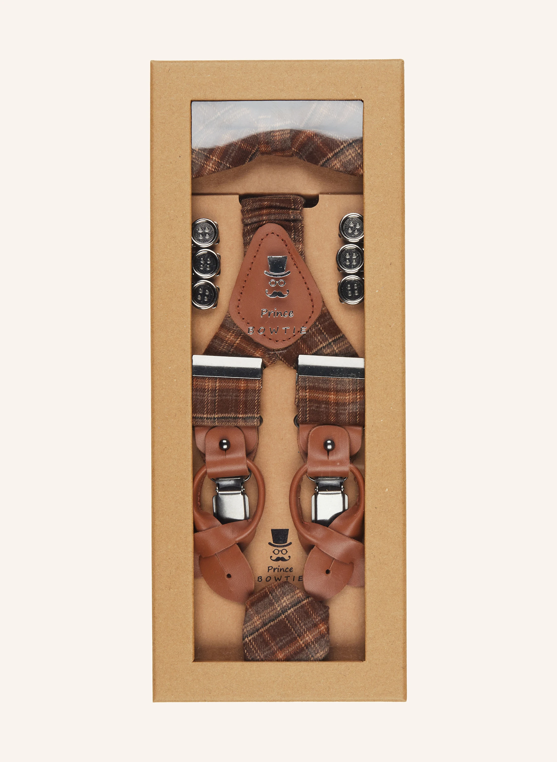 Prince BOWTIE Set: Hosenträger, Fliege und Einstecktuch