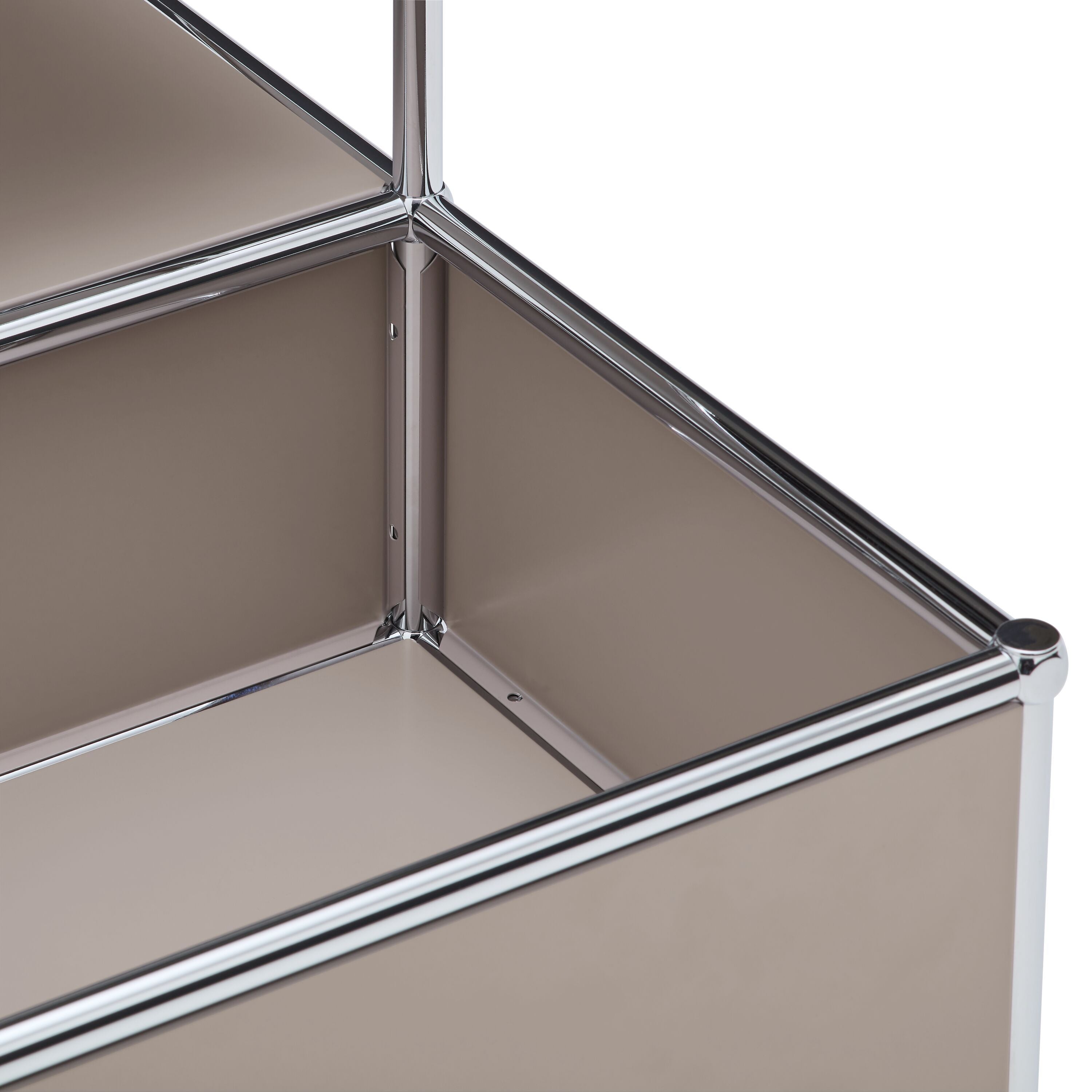 FLEXCUBE Salontisch - Taupe / B: 77.5 cm x T: 77.5 cm x H: 43.5 cm