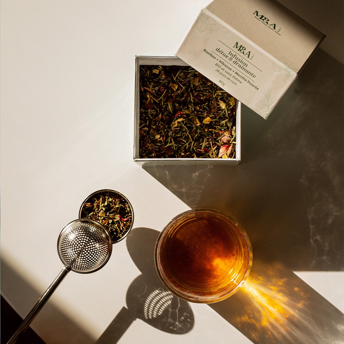 Infusion bio - Detox & drainage - Rooibos & hibiscus - 80 g