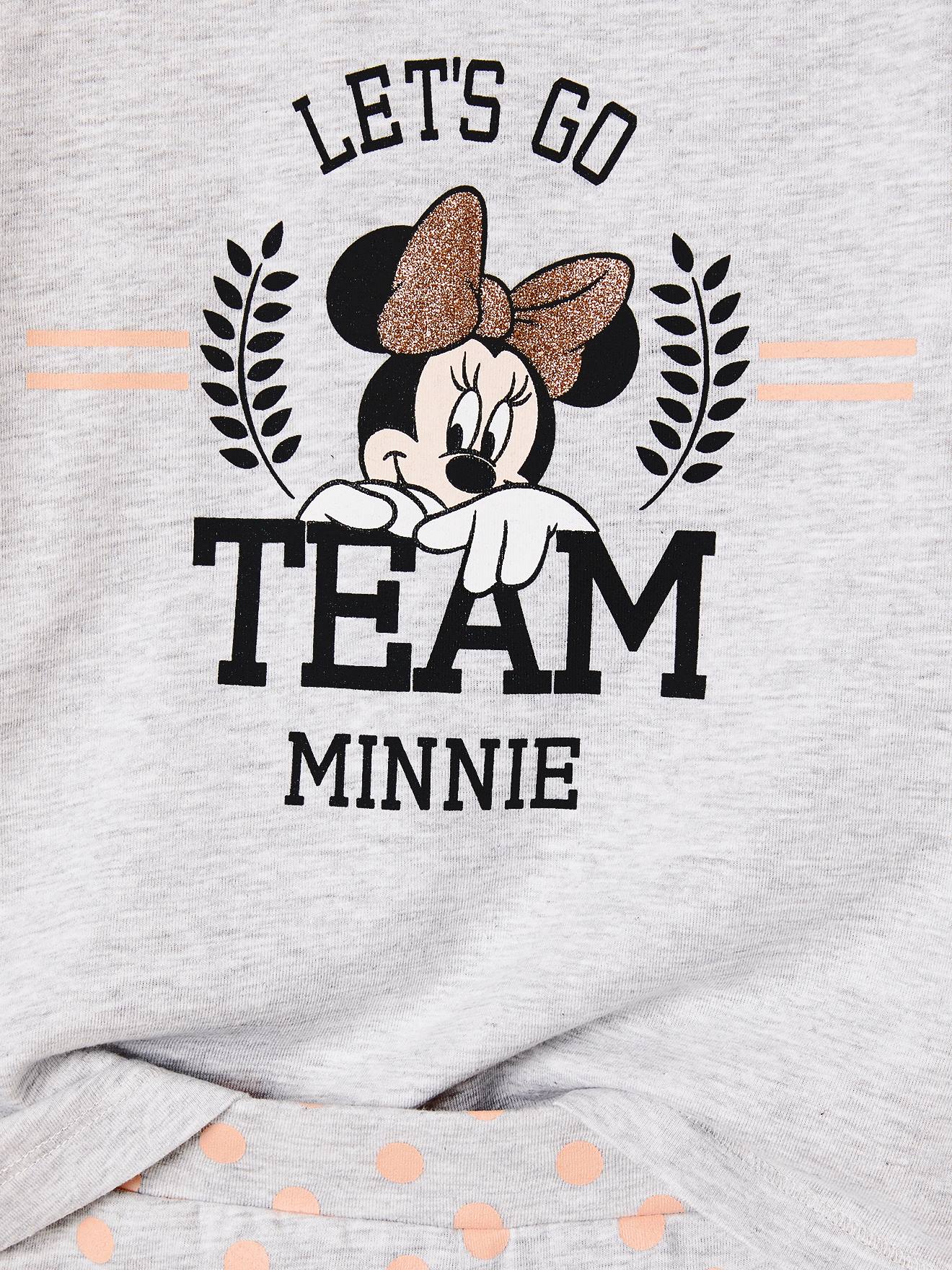 Pijama curto DS® Minnie Mouse para meninas, cinza mesclado