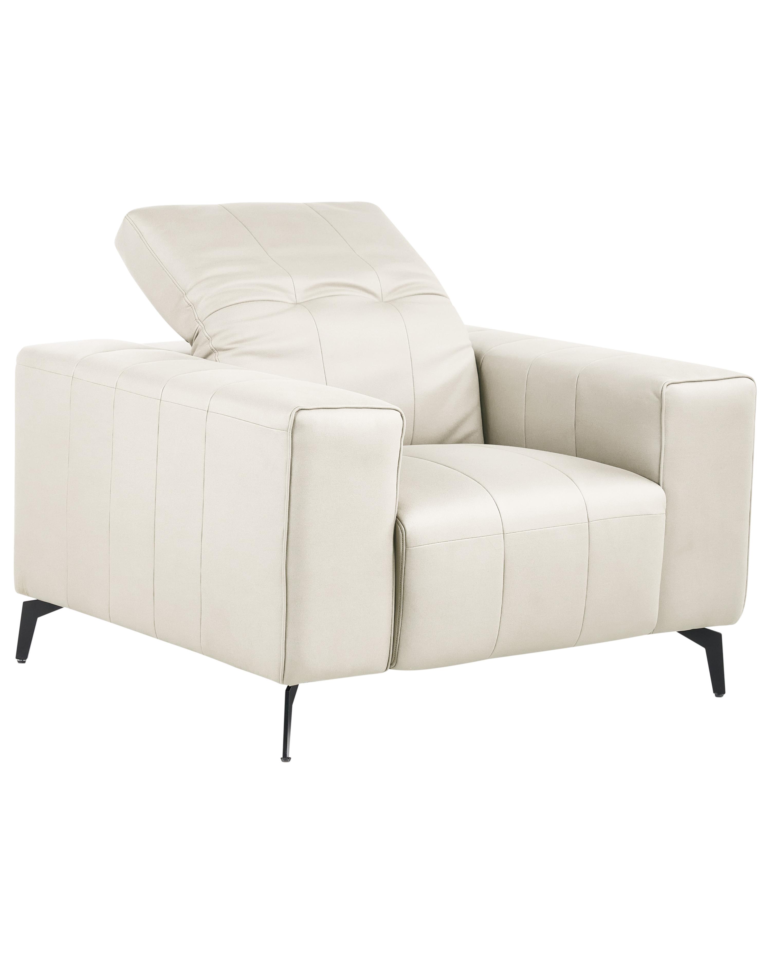 Fauteuil OMMEL Kunstleer Lichtbeige