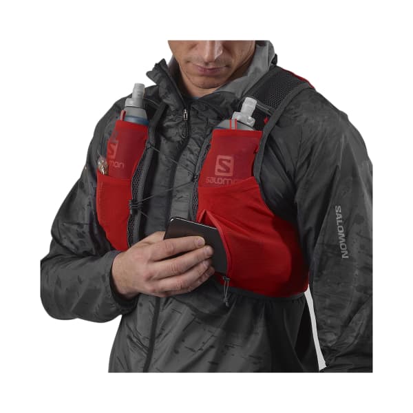 Sac trail SALOMON ACTIVE SKIN 4 SET FIERY RED/EBONY