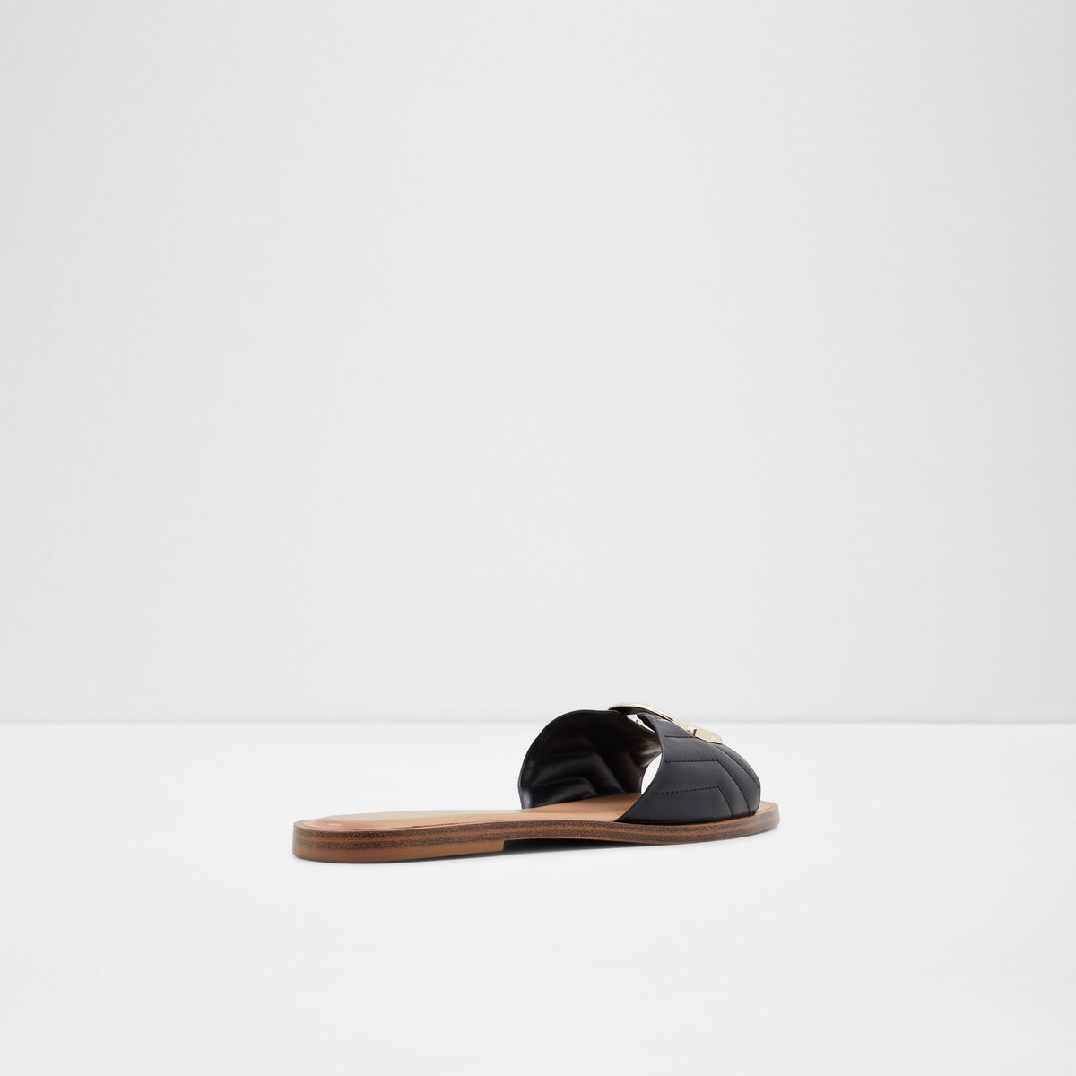 Qelajar Black Women Flat Sandals