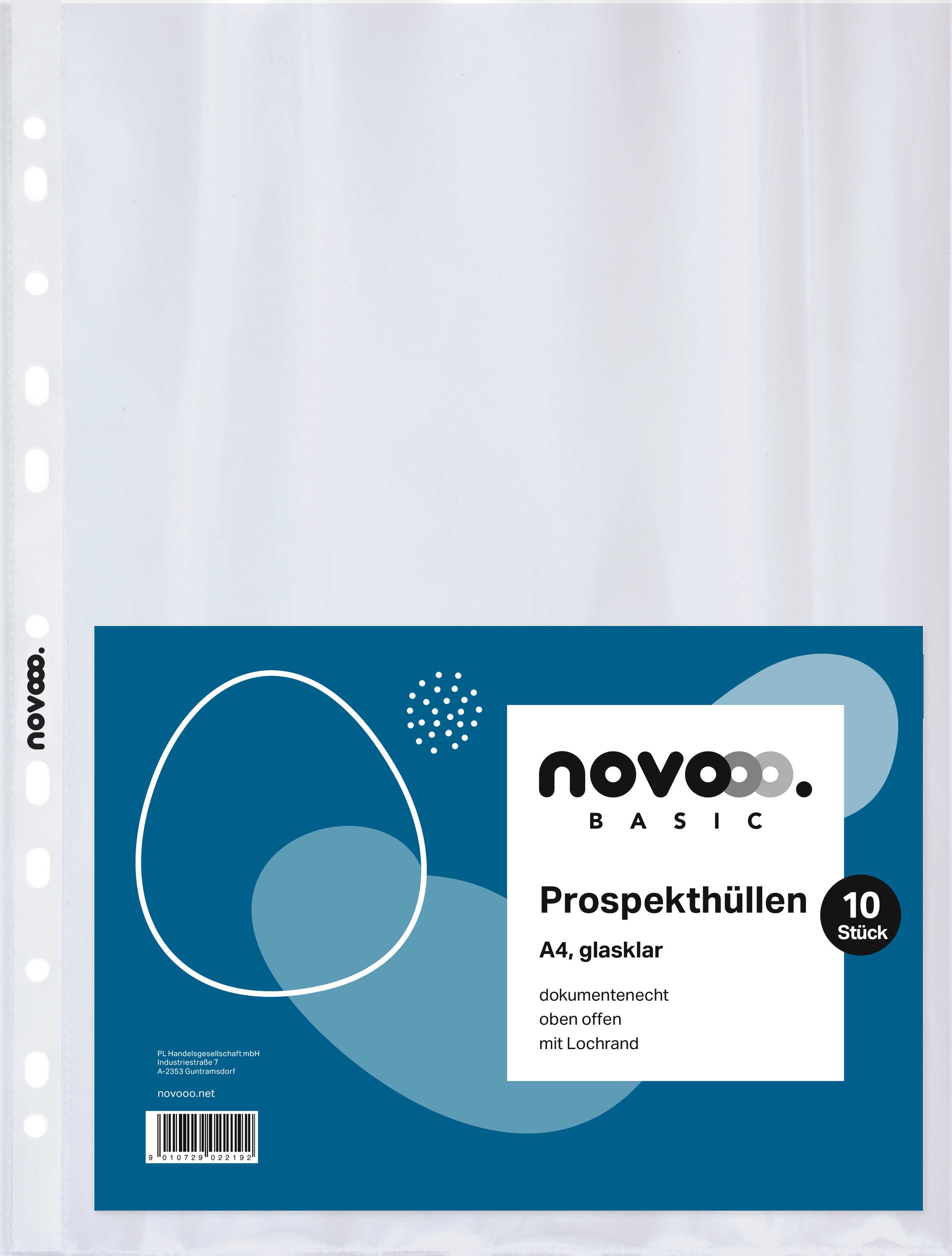 Prospekthüllen novooo 10 Stück DIN  A4 glasklar