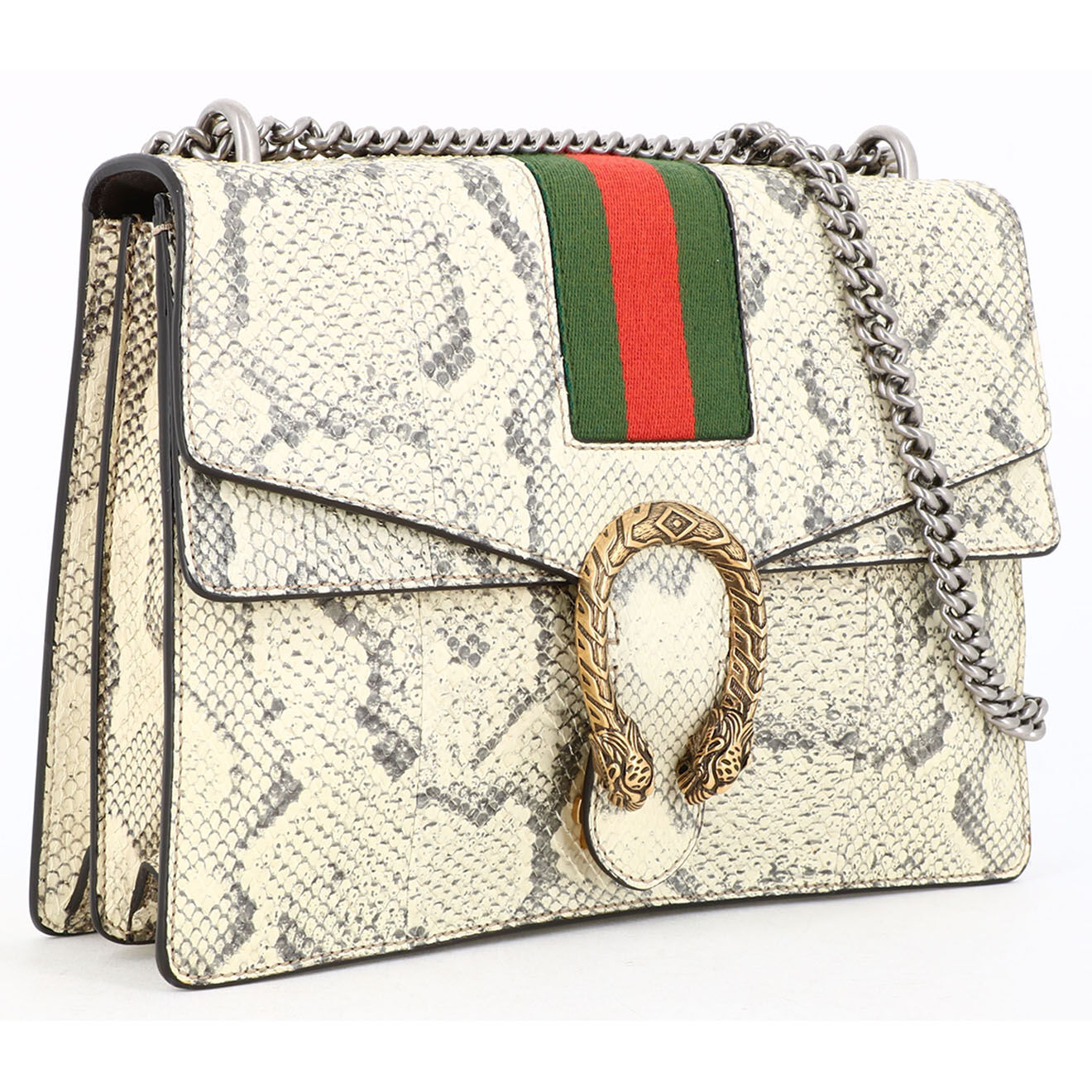 Gucci Sac bandoulière Dionysus Medium en Cuir effet reptile écru - Neuf sans étiquette - 29.5x21 cm