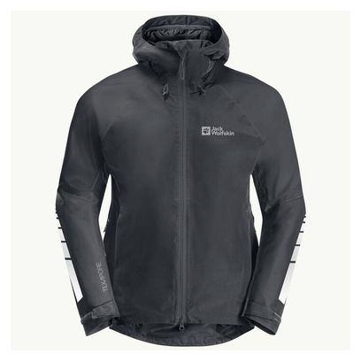 Veste Imperméable Jack Wolfskin Morobbia 2L Noir