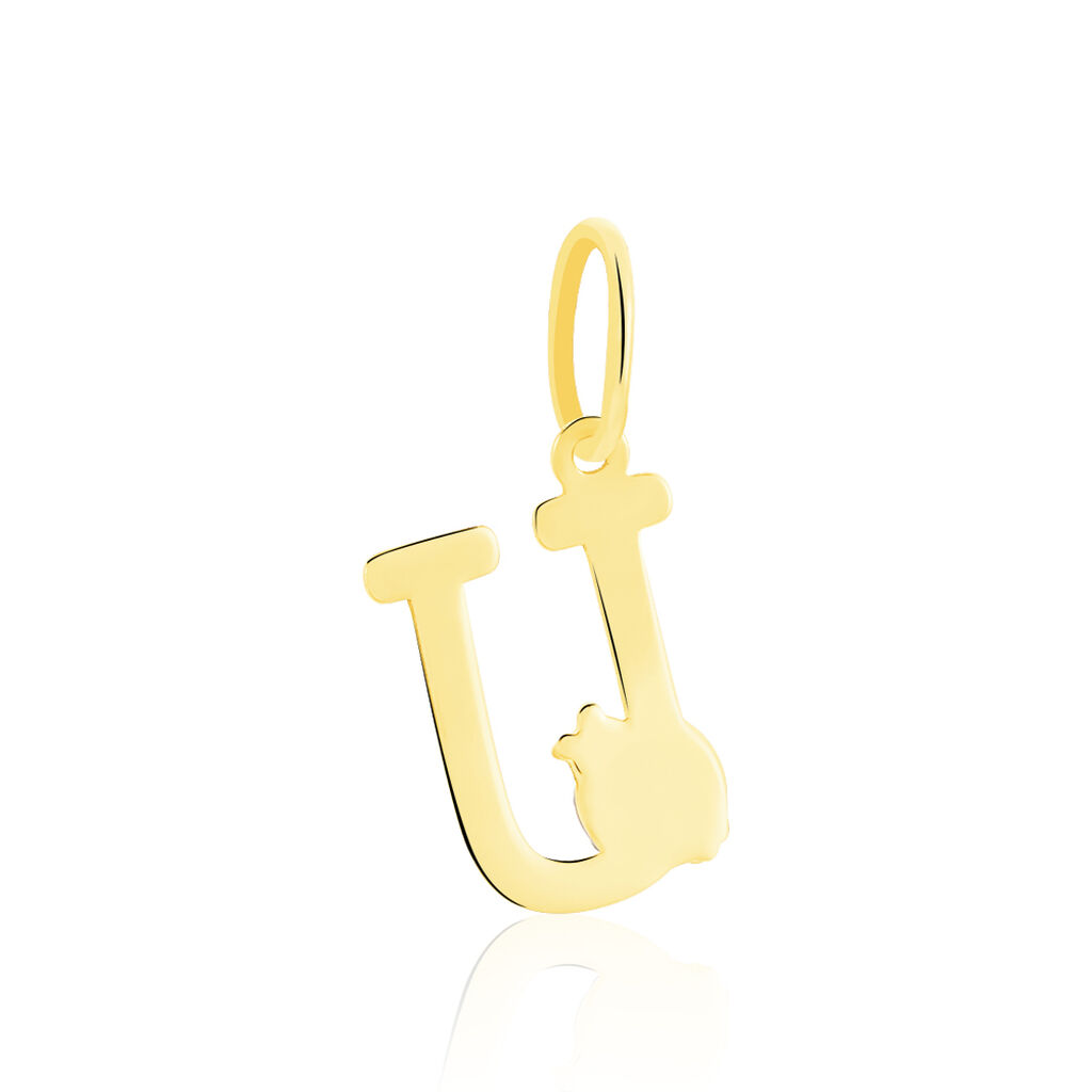 Pendentif Helidie Coccinelle Lettre Or Jaune