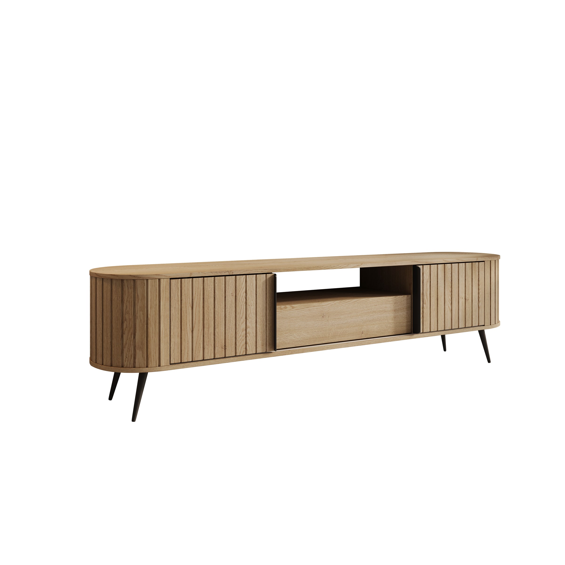Loro - TV-Meubel - Eikenpatroon - 196x40x52 cm