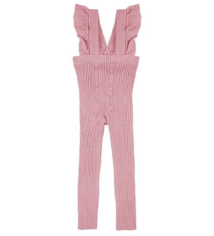 Condor Leggings m. Träger - Rib - Rosa
