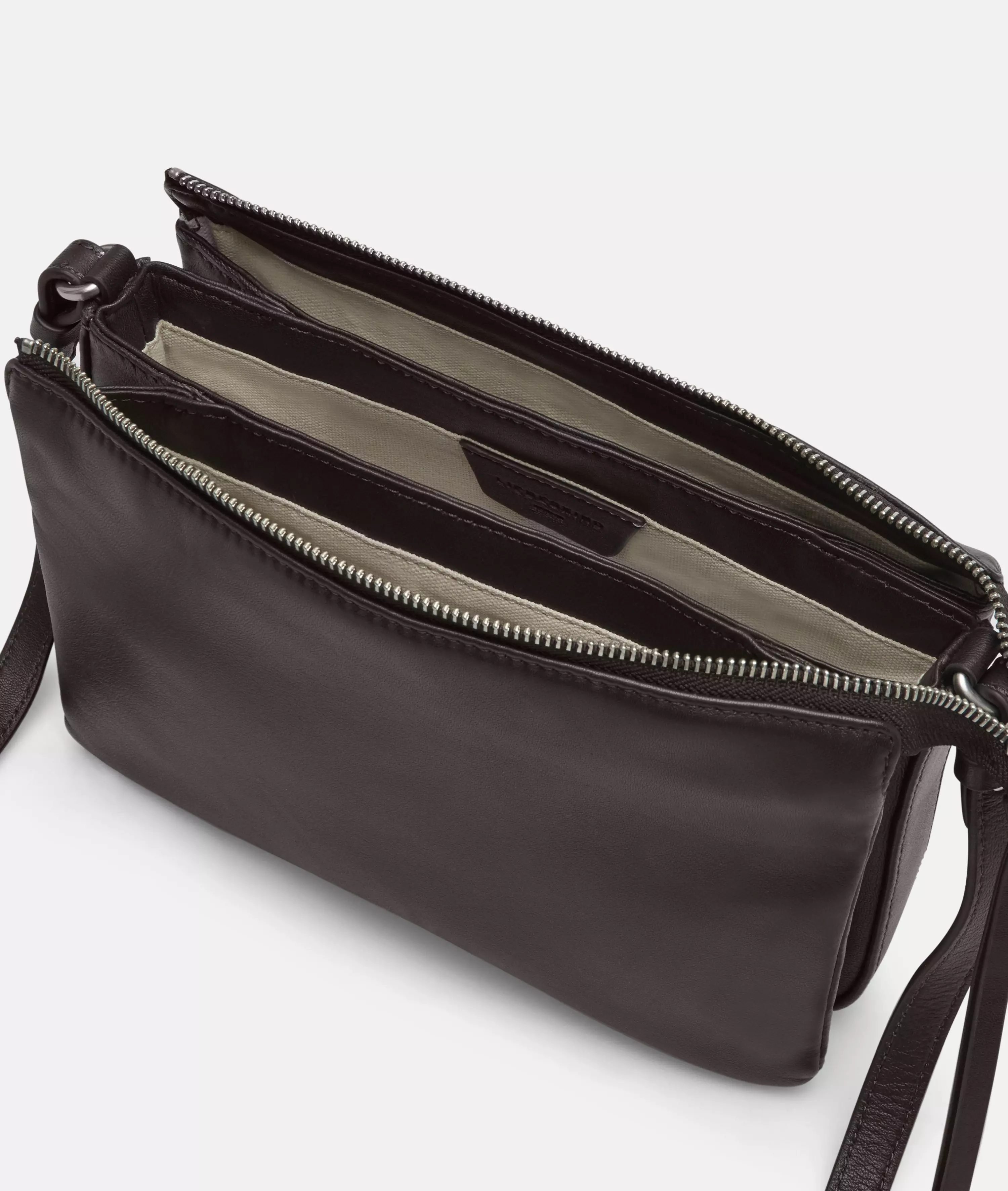 Crossbody Spacious shoulder bag made from soft sheepskin