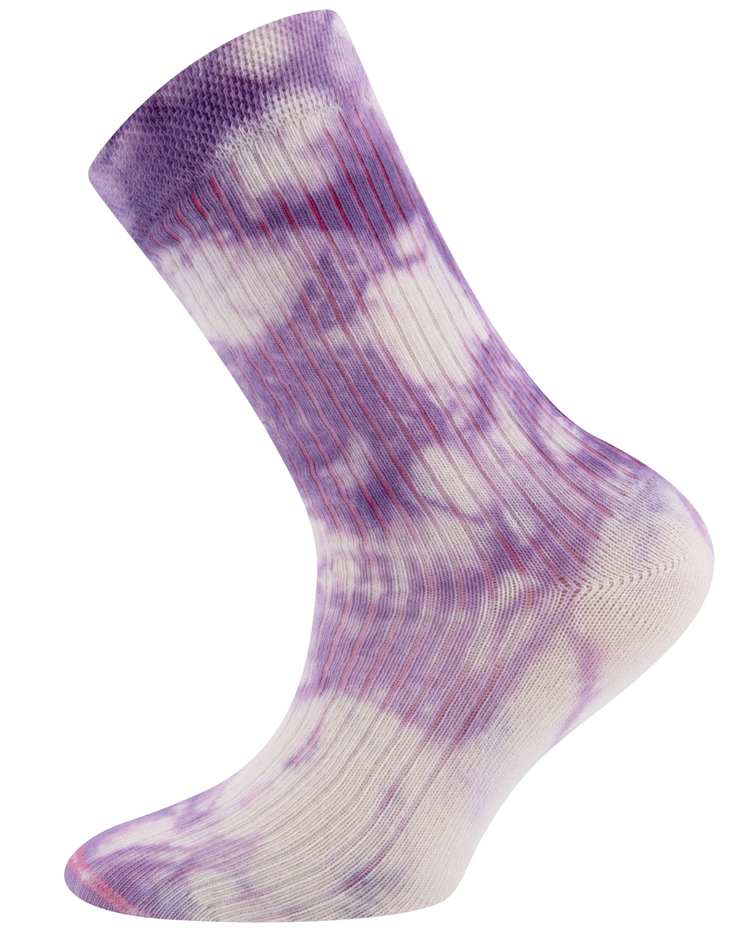 Socken BATIK & RIPPE 2er-Pack in lila/gelb