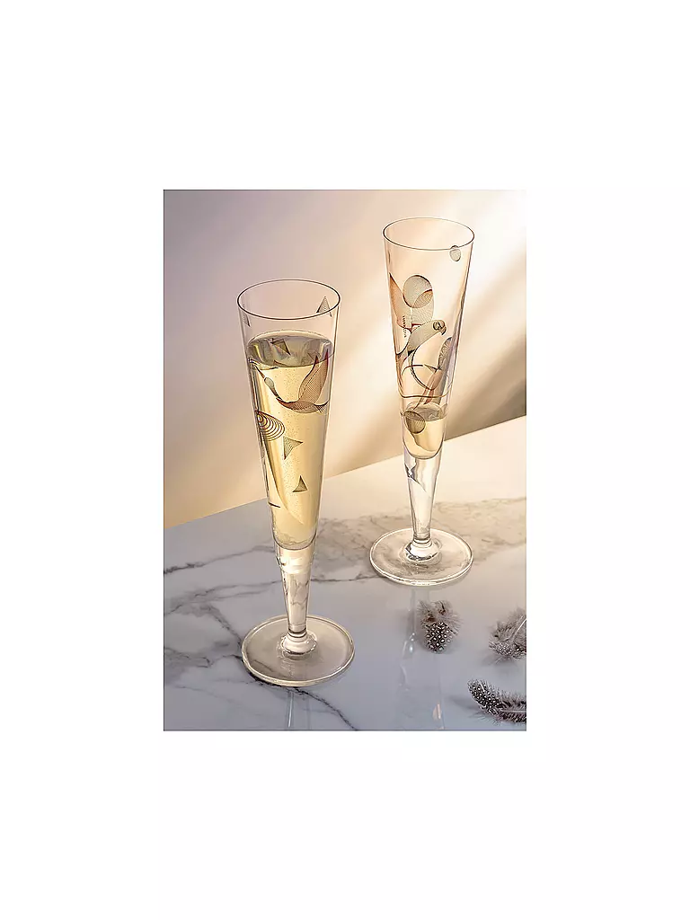 RITZENHOFF Champagnerglas Goldnacht Champus #16 Christine Kordes 2021  gold
