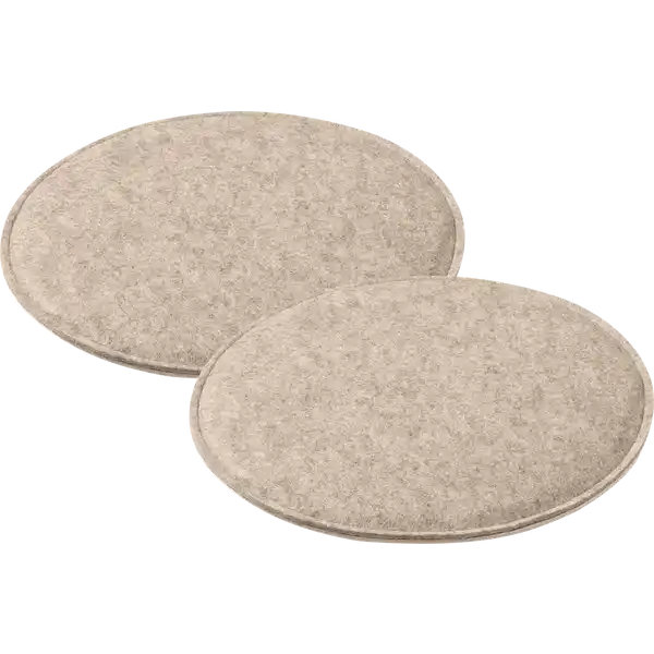 Sitzkissen in Filzoptik 2er-Set beige