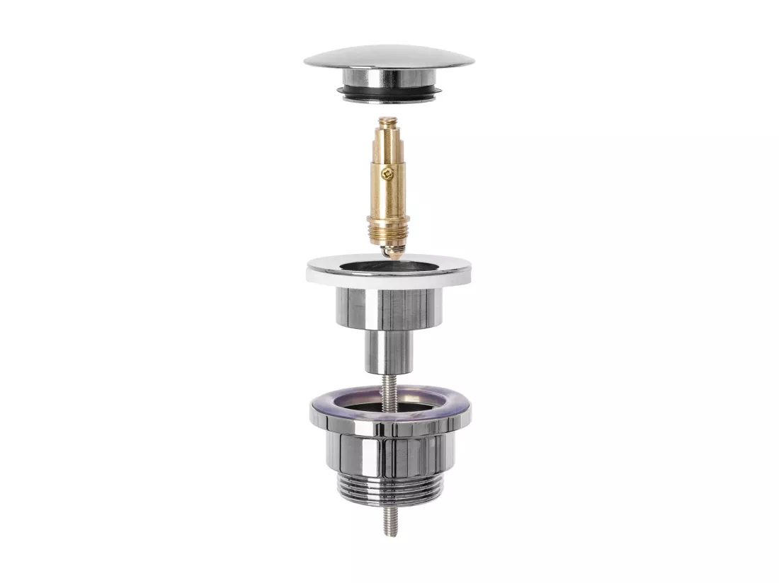 Siphon De Lavabo Universel Clic-Clac Rea Grey