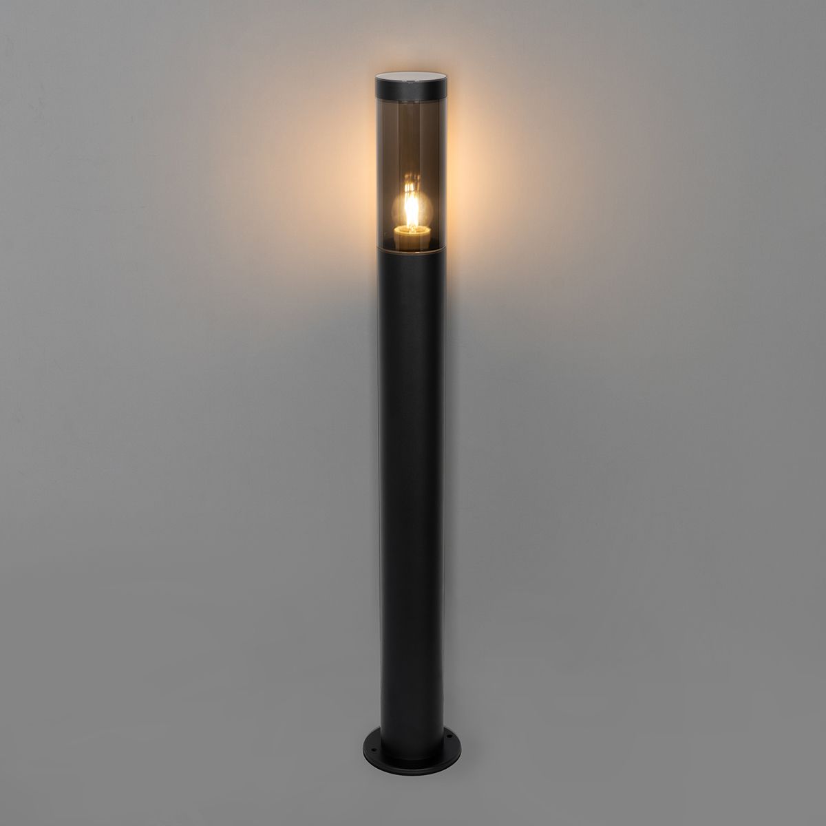 Moderne buitenlamp paal zwart 80 cm IP44 - Rox