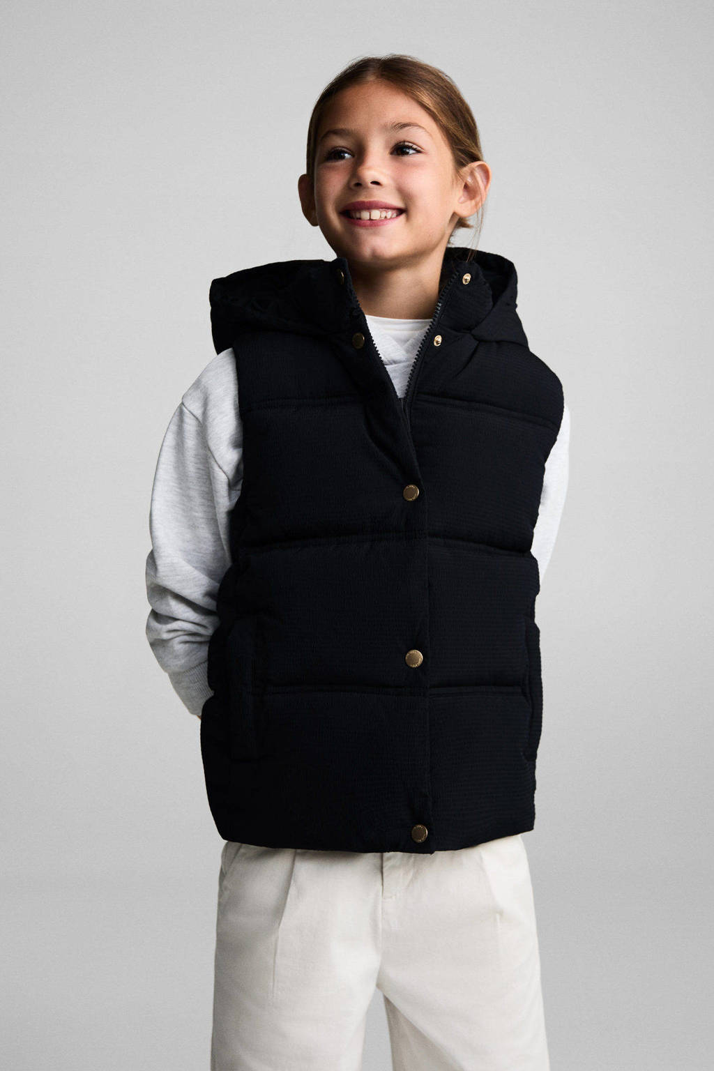 Mango Kids bodywarmer donkerblauw