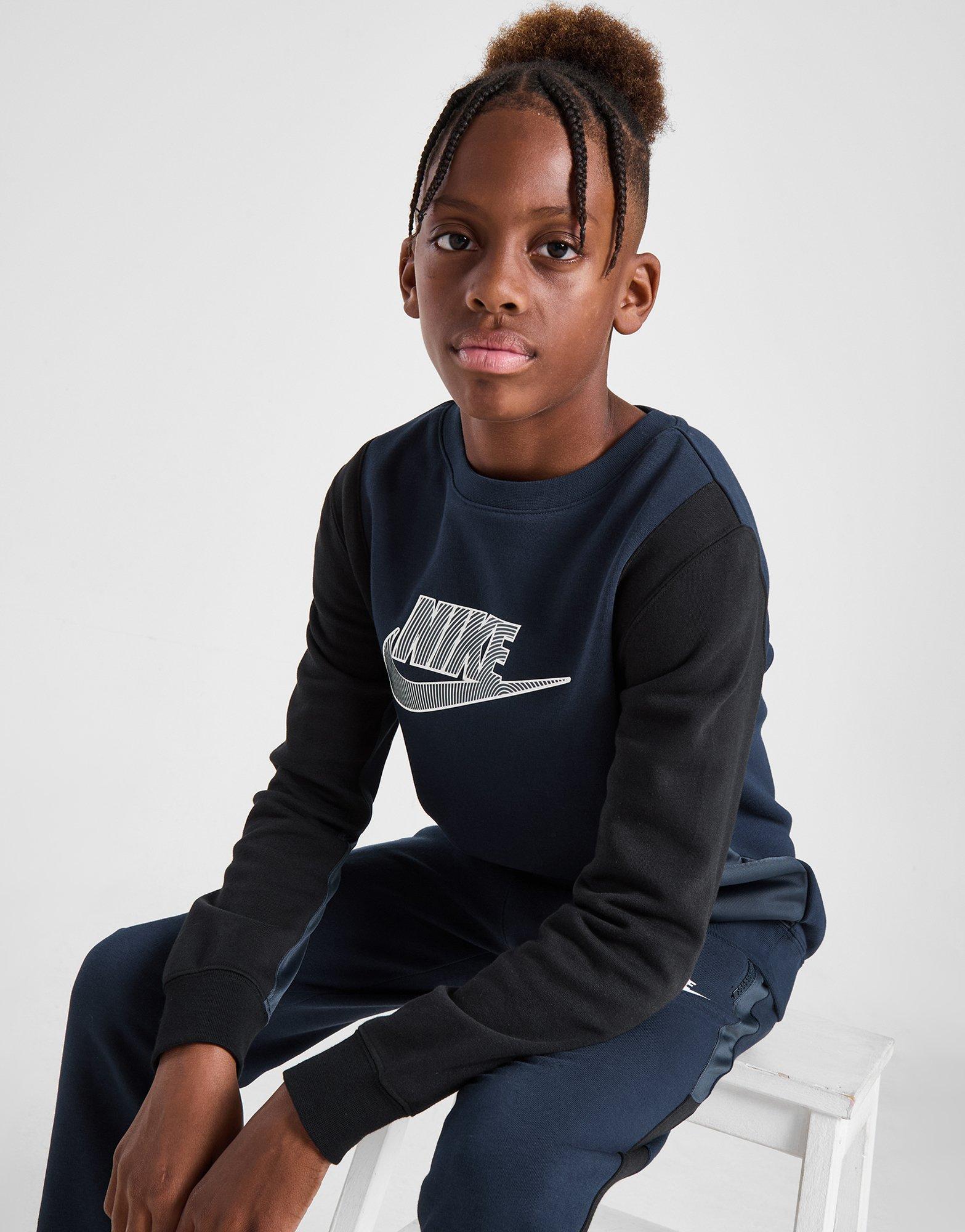 Nike Hybrid Fleece Crew Neck Sweatshirt Junior