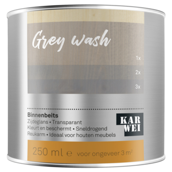 KARWEI binnenbeits transparant grey wash 250 ml