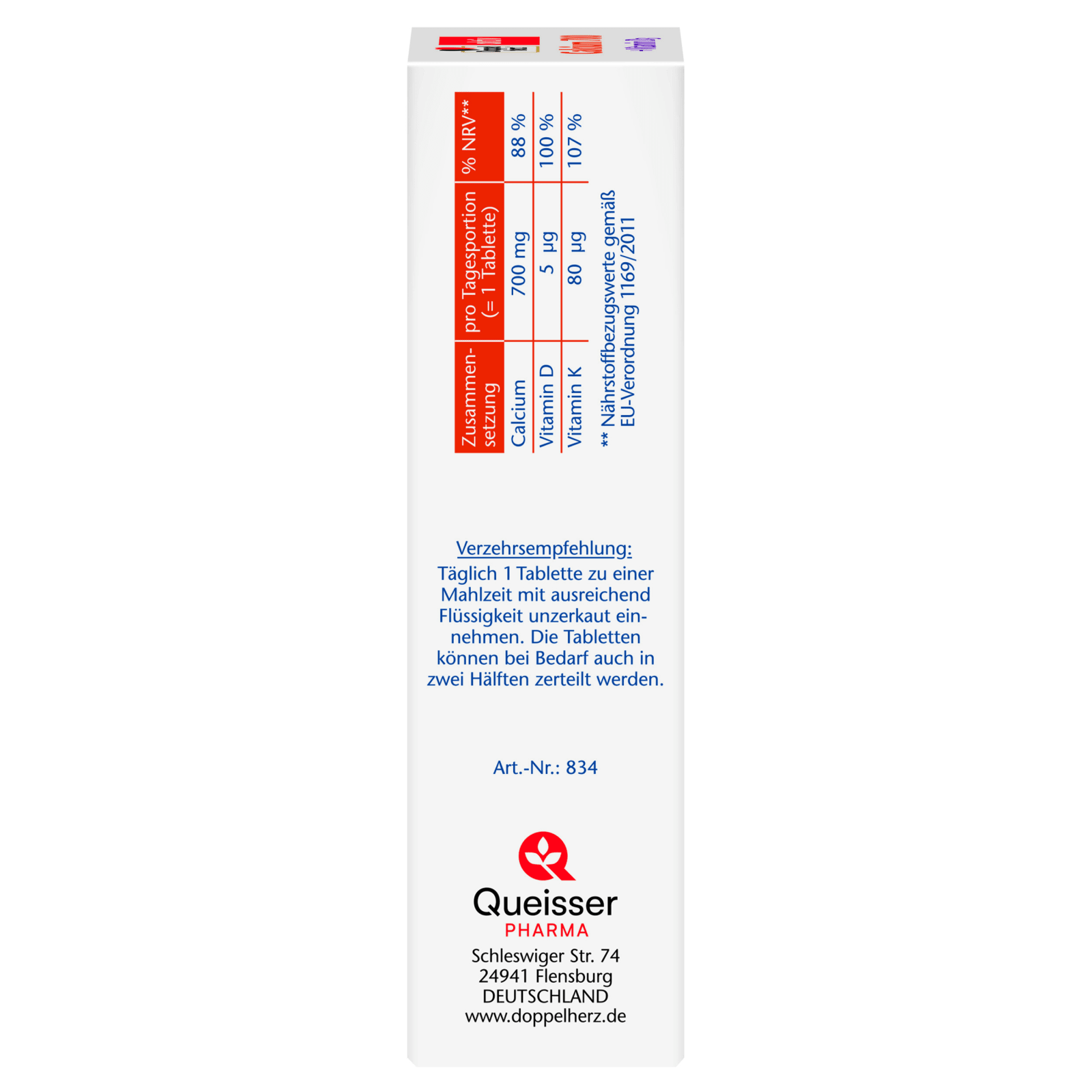 Calcium 700 + D3 (30 Tabletten)
