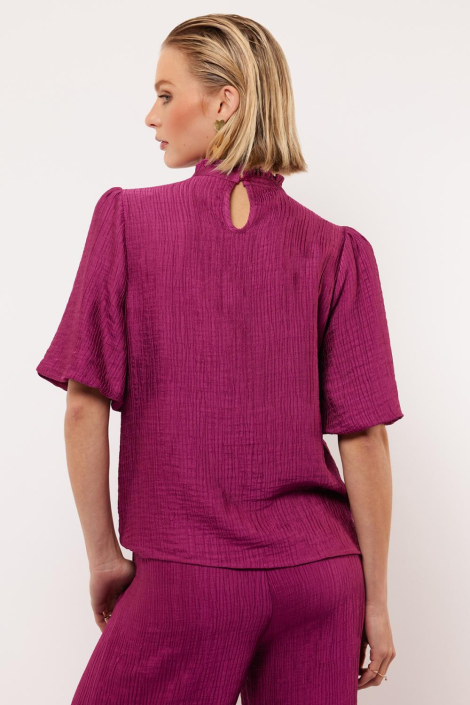 Fluresk paarse dames t-shirt