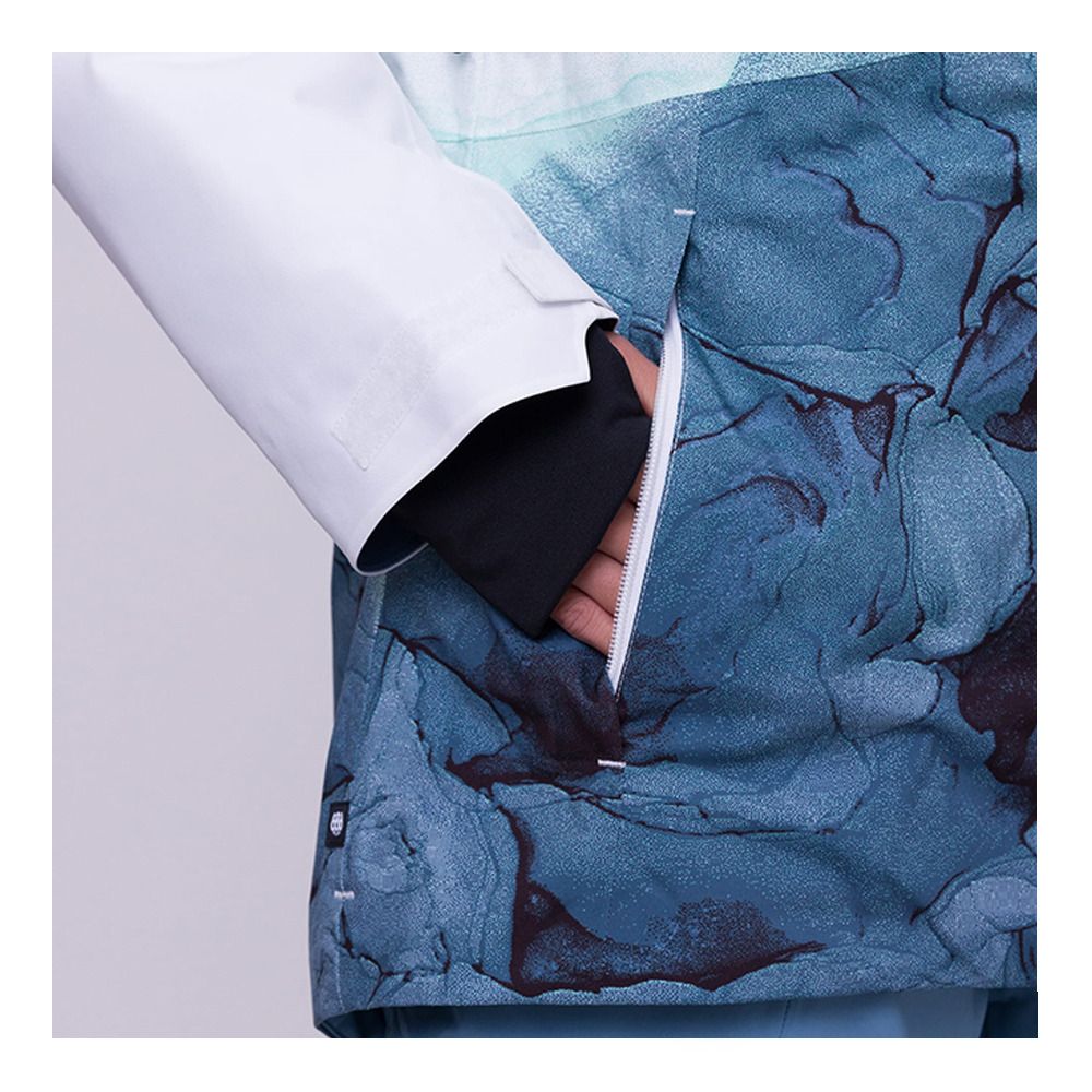 686 HYDRA - Veste ski Femme white orion blue cloudbreak