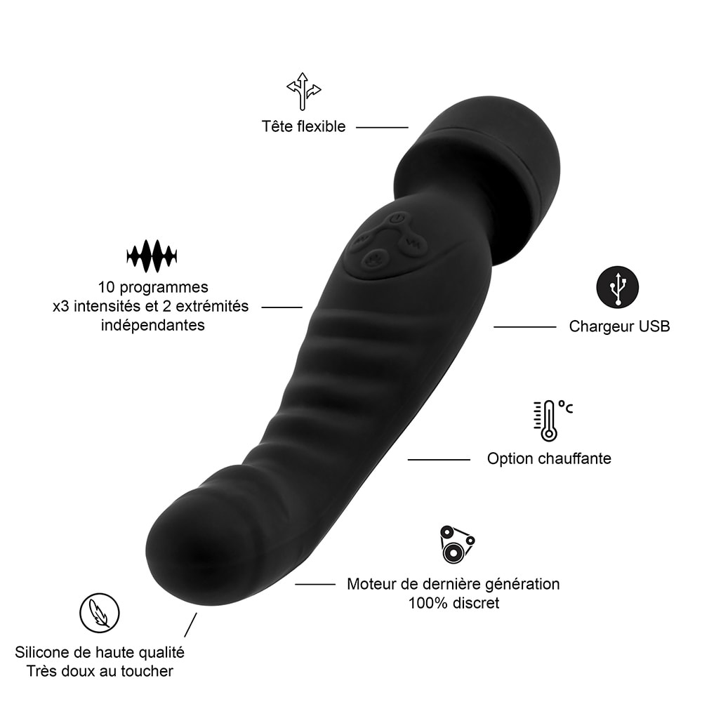 Vibromasseur chauffant point G - 60 programmes