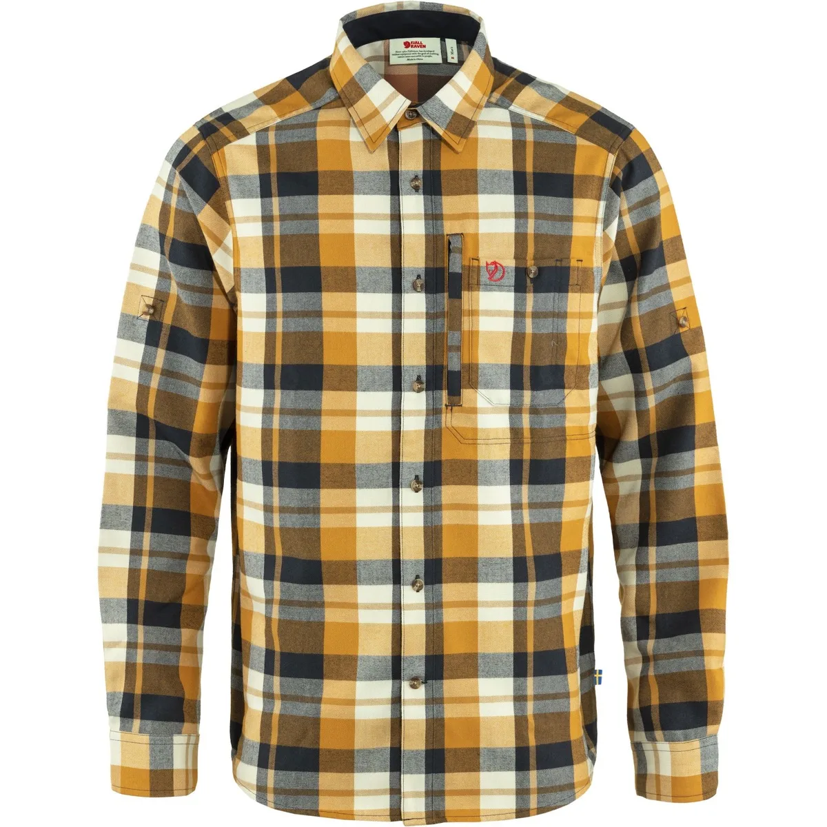 Fjällräven Men's Fjällglim Shirt Buckwheat Brown-Dark Navy