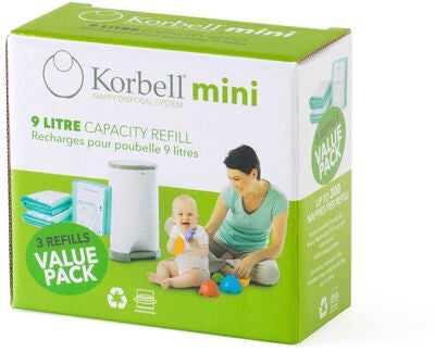 Korbell Mini Refill Bleiebøtte 3-pk