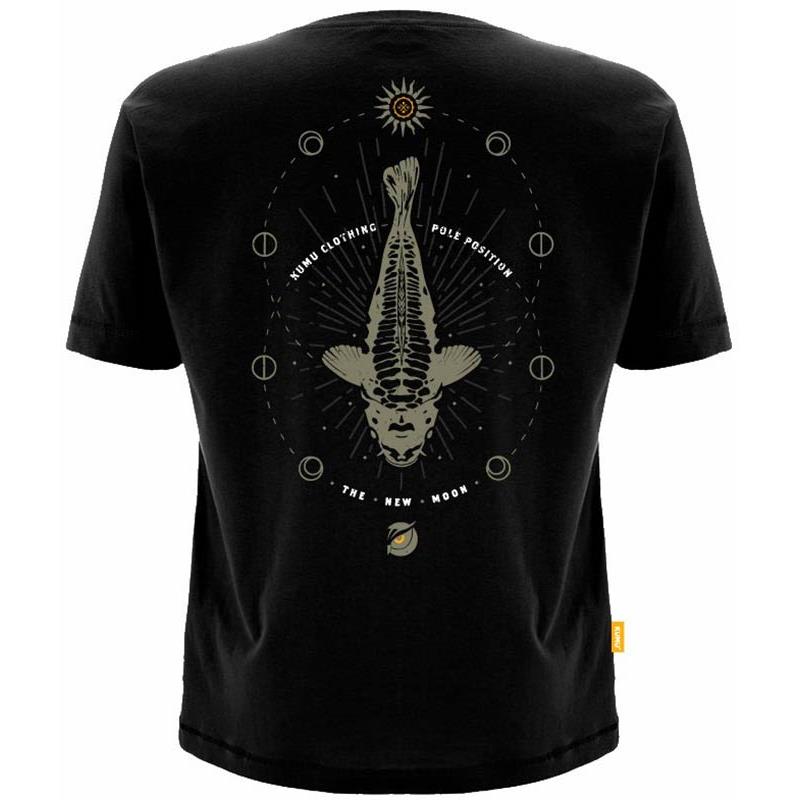 Tee Shirt Manches Courtes Homme Kumu X Pole Position New Moon - Noir