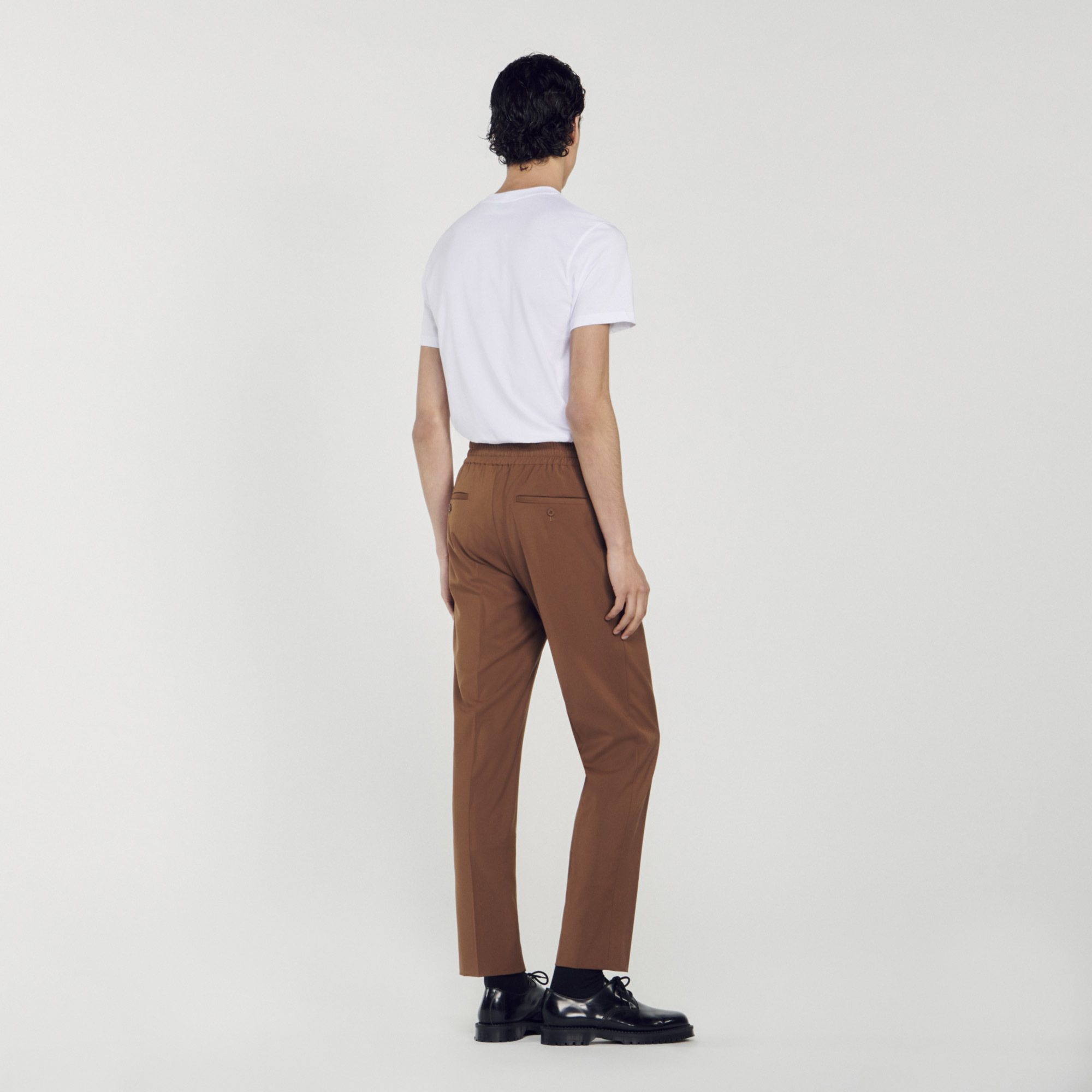 Pantalon droit elastique