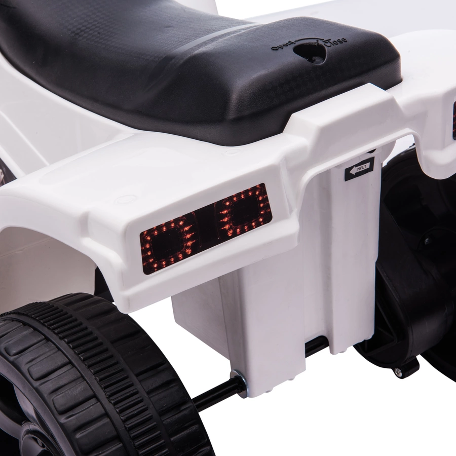 HOMCOM Elektroquad für Kinder mit Vorwärts - und Rückwärtssteuerung schwarz, weiß