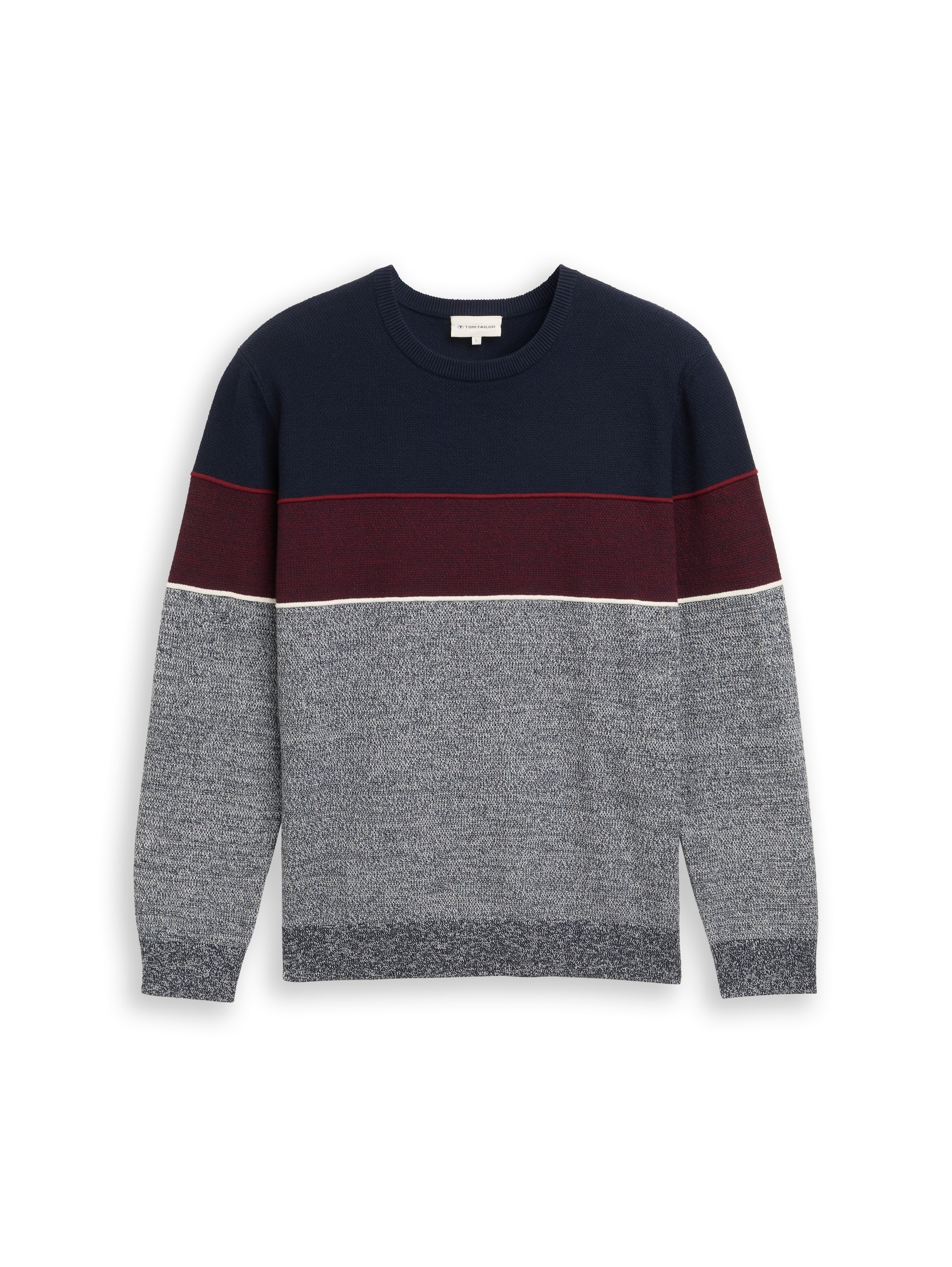 TOM TAILOR Rundhalspullover , mit Colorblock