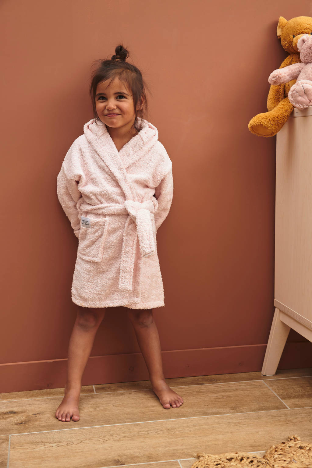 Meyco badstof badjas Basic Soft Pink